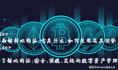 header
  全面解析比特派：它是什么、如何使用及其优势
/header

深入了解比特派：安全、便捷、高效的数字资产管理工具