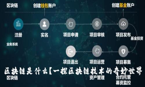 区块链是什么？一探区块链技术的奇妙世界